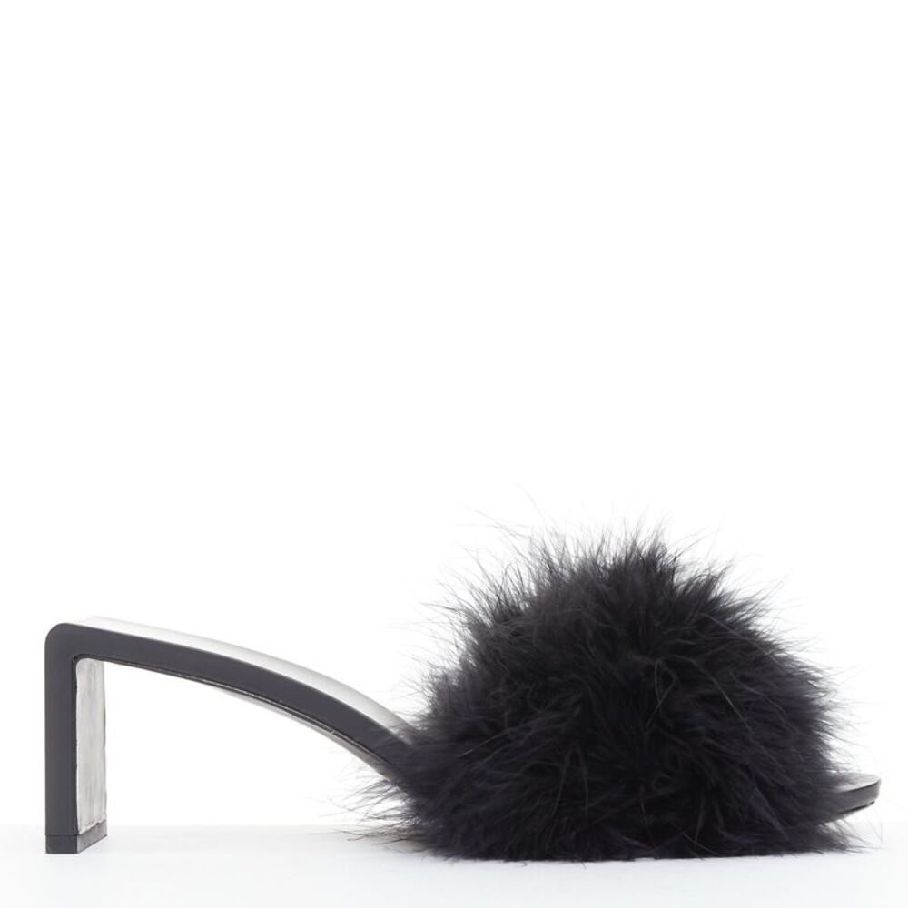 Balenciaga Feather Slipper Sandals